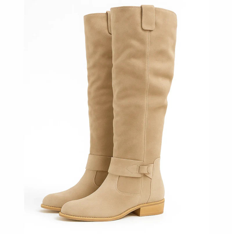 Lauren | Suede Knee-High Boots