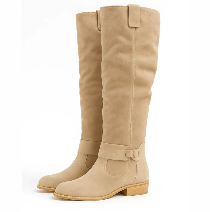 Lauren | Suede Knee-High Boots