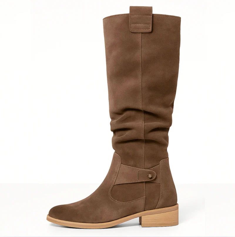 Lauren | Suede Knee-High Boots