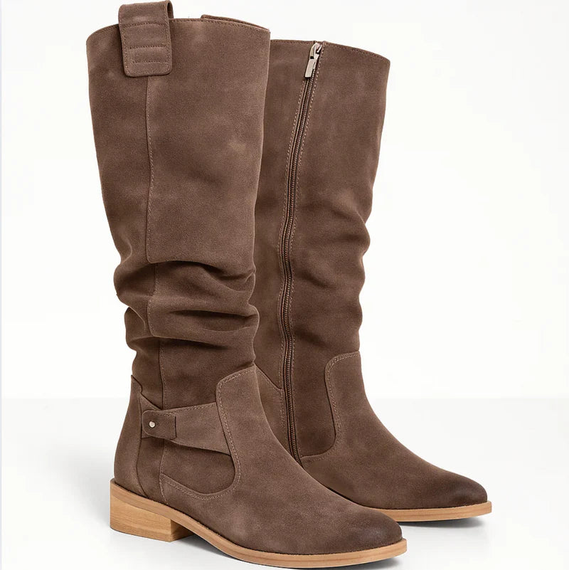 Lauren | Suede Knee-High Boots