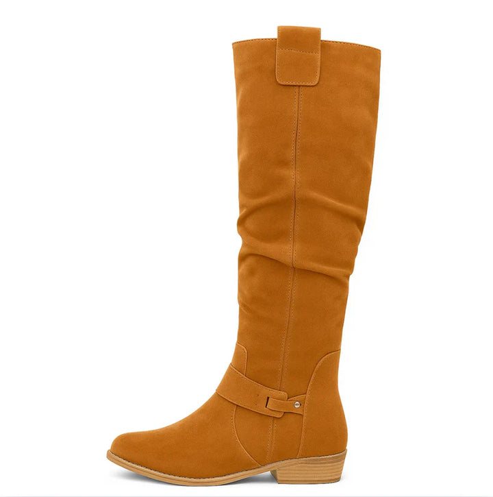 Lauren | Suede Knee-High Boots