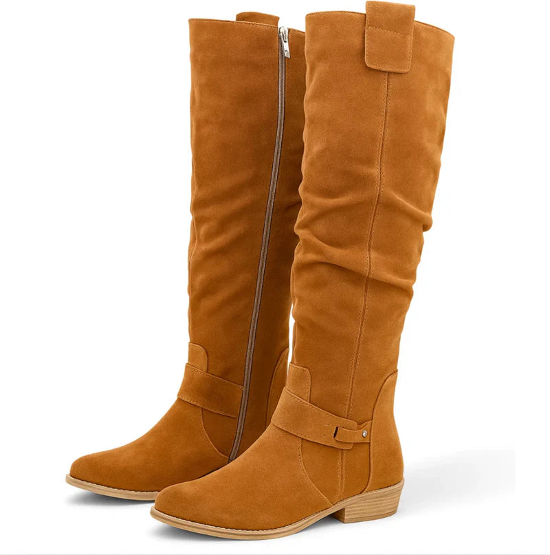 Lauren | Suede Knee-High Boots