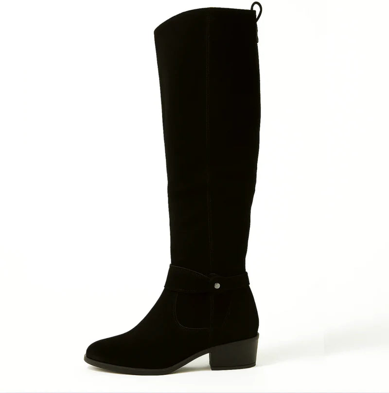 Lauren | Suede Knee-High Boots