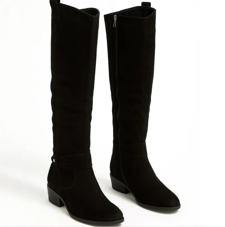 Lauren | Suede Knee-High Boots