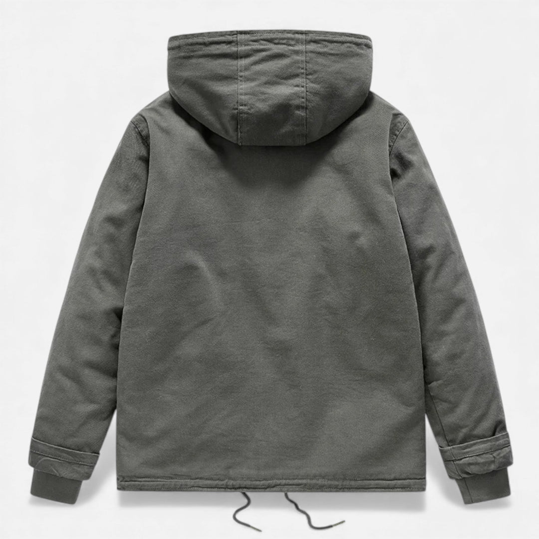 Maison Dresson Men's Plush Lamb Fleece Hooded Winter Coat