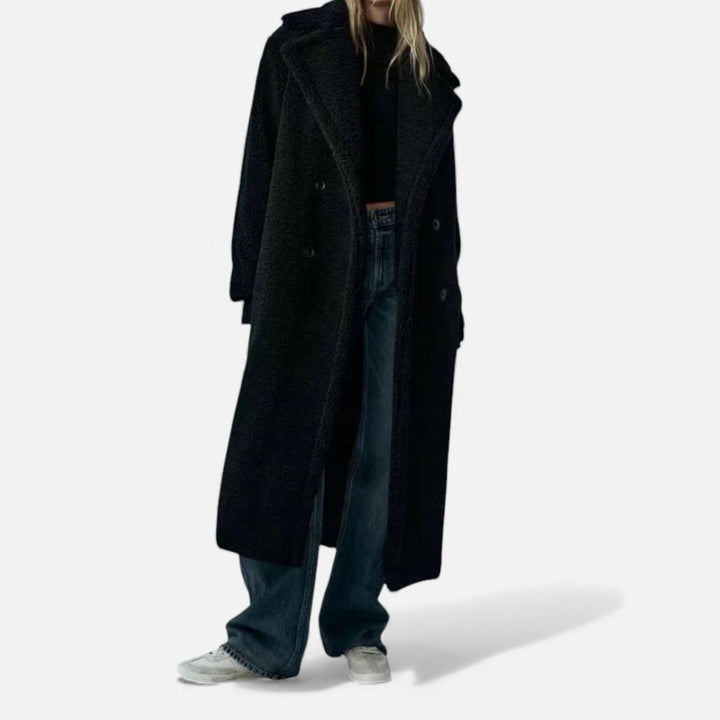 Maison Dresson| Women’s Long Double-Breasted Teddy Coat