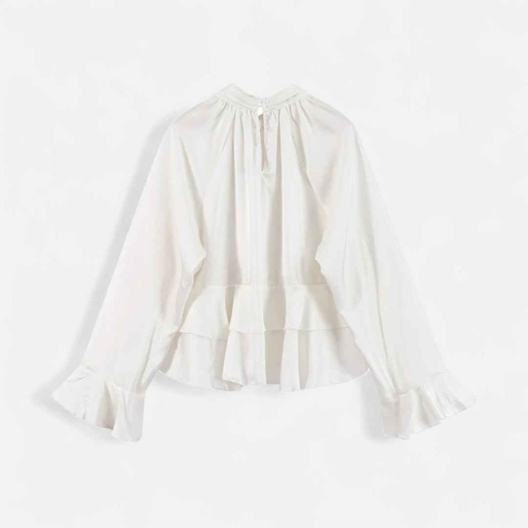 Maison Dresson | Women's Elegant Chiffon Ruffled Blouse