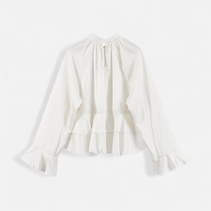 Maison Dresson | Women's Elegant Chiffon Ruffled Blouse