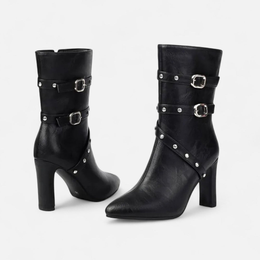 Maison Dresson | Women’s Leather Ankle Boots – Winter Luxe Pointed Toe
