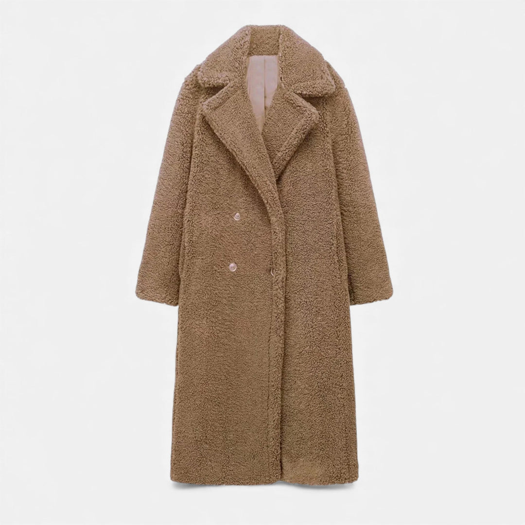 Maison Dresson| Women’s Long Double-Breasted Teddy Coat