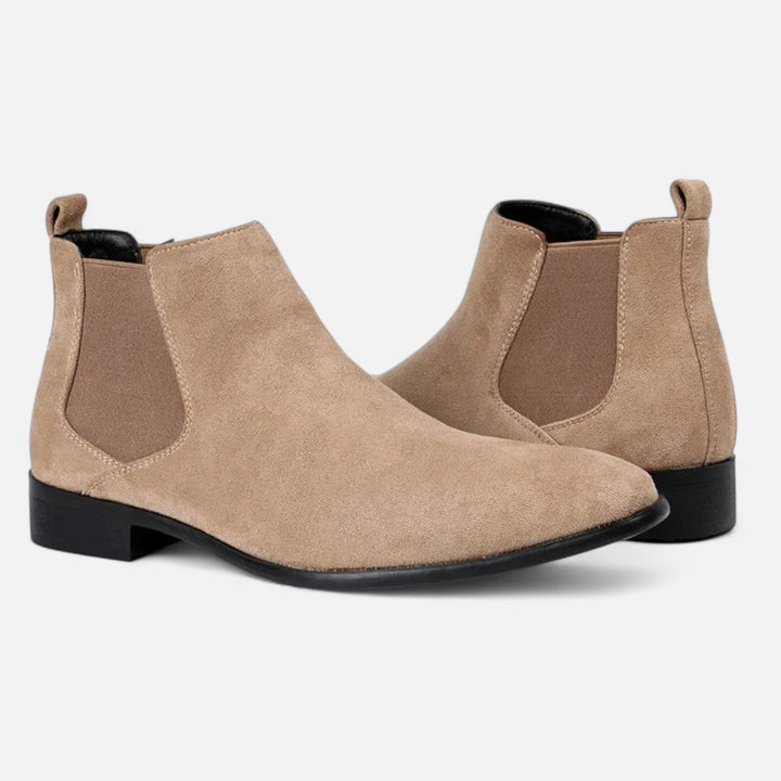 Maison Dresson | Men’s Suede Square-Toe Chelsea Boots