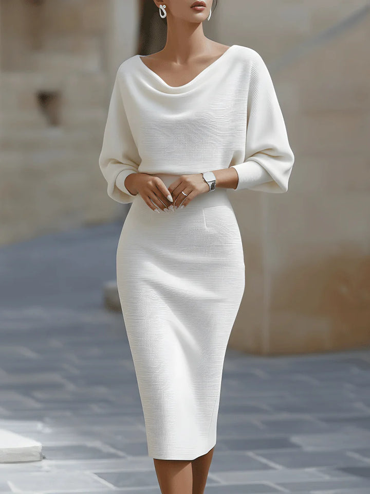 Annelise | Draped Batwing Dress