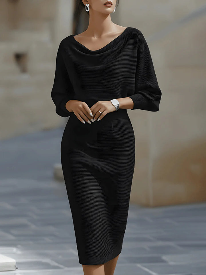 Annelise | Draped Batwing Dress
