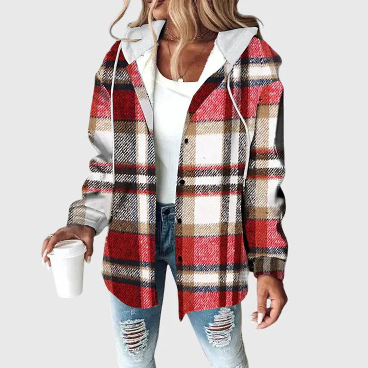 Laura | Chaqueta suave de cuadros