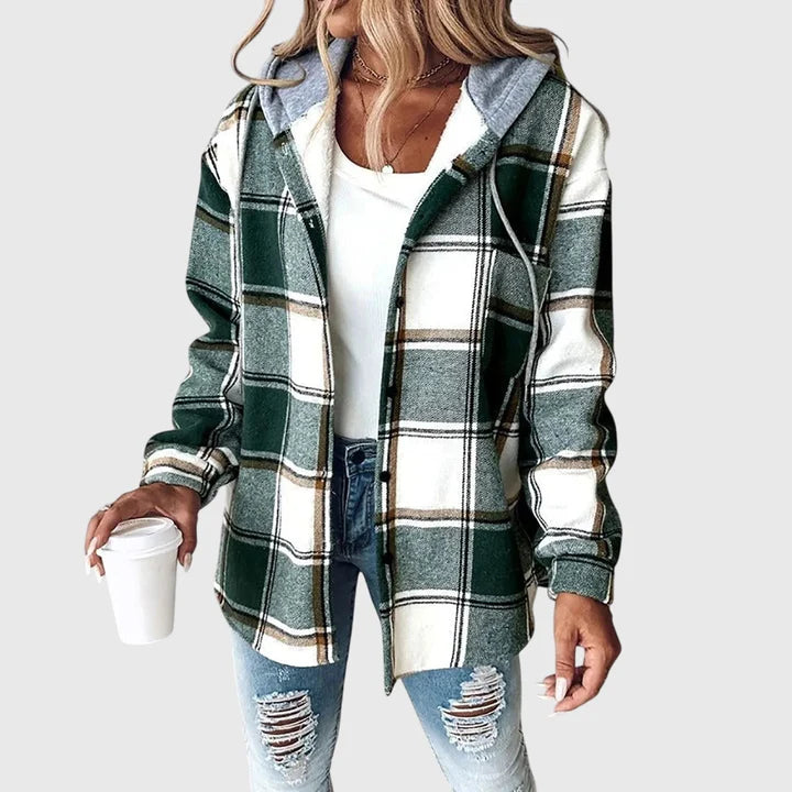 Laura | Chaqueta suave de cuadros