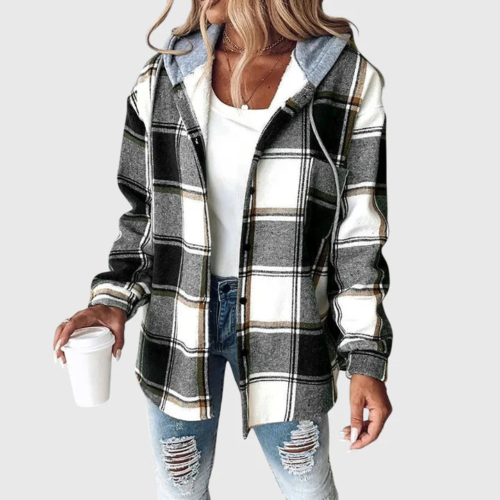 Laura | Chaqueta suave de cuadros