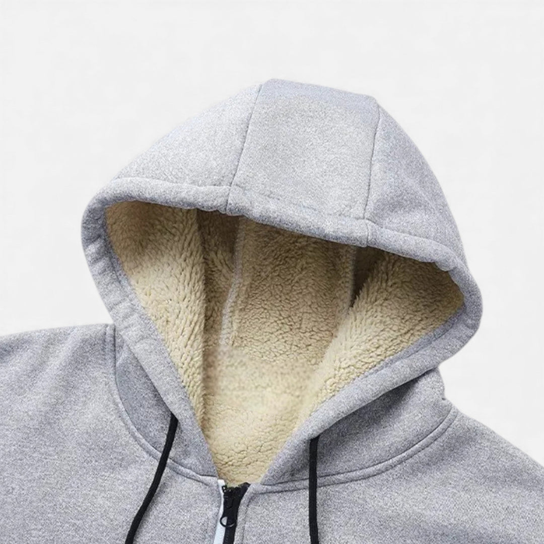 Maison Dresson Men’s Fleece-Lined Winter Hoodie Jacket – Stay Warm and Stylish This Season