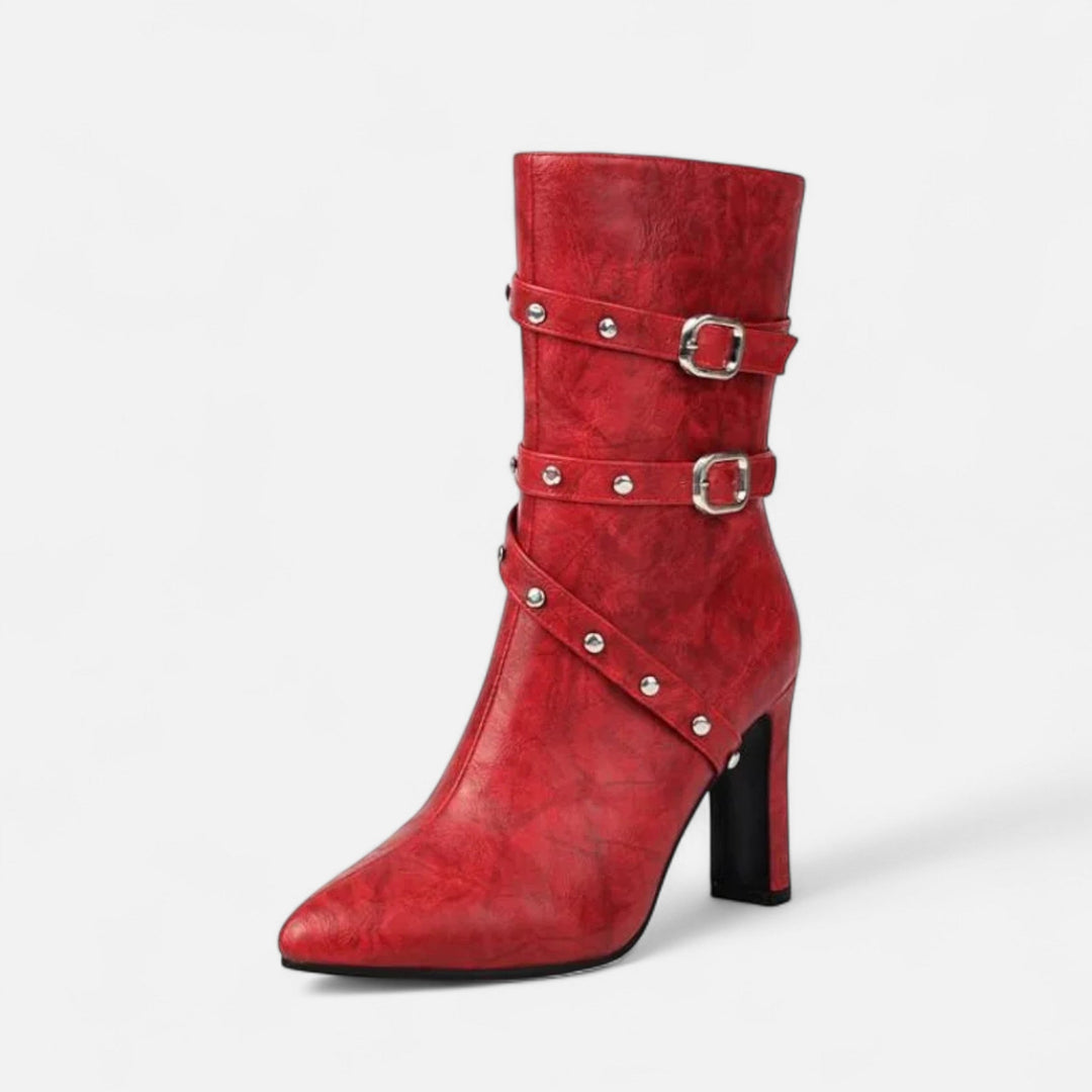 Maison Dresson | Women’s Leather Ankle Boots – Winter Luxe Pointed Toe