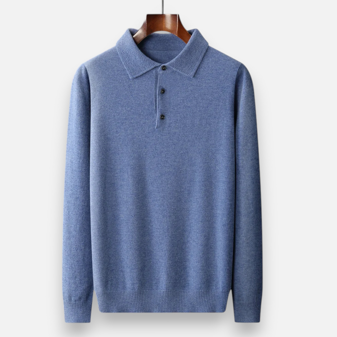 Maison Dresson | Men’s Merino Wool Polo Sweater