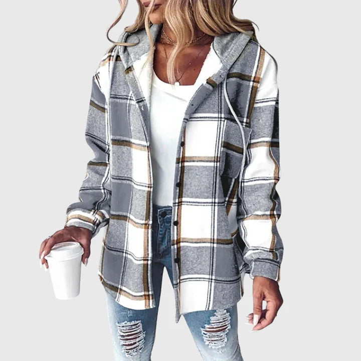 Laura | Chaqueta suave de cuadros