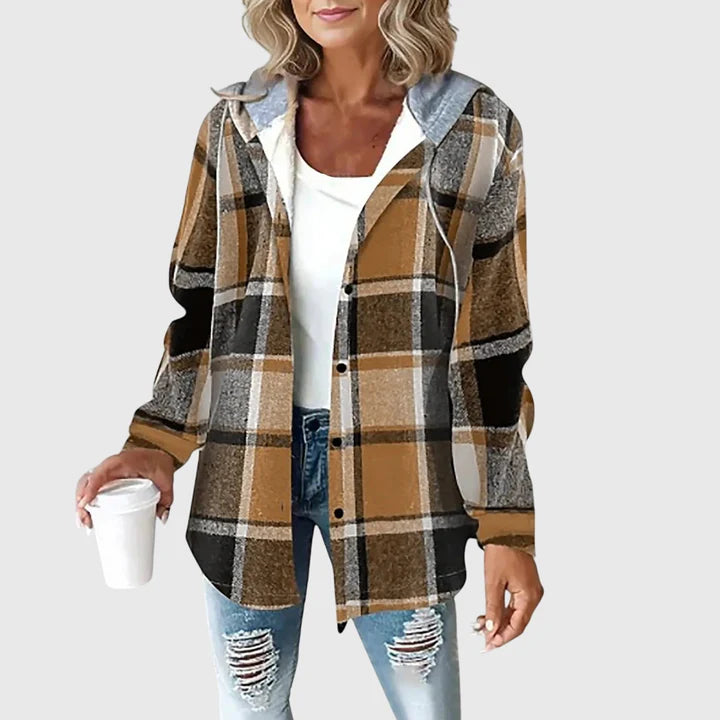 Laura | Chaqueta suave de cuadros