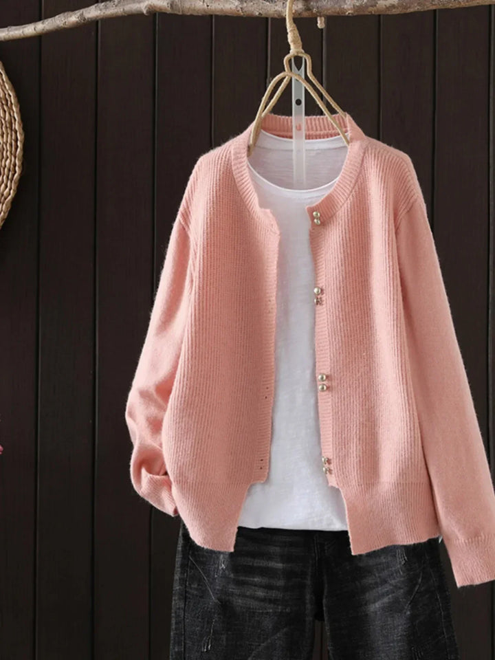 Daphne | Pearl-Button Cardigan