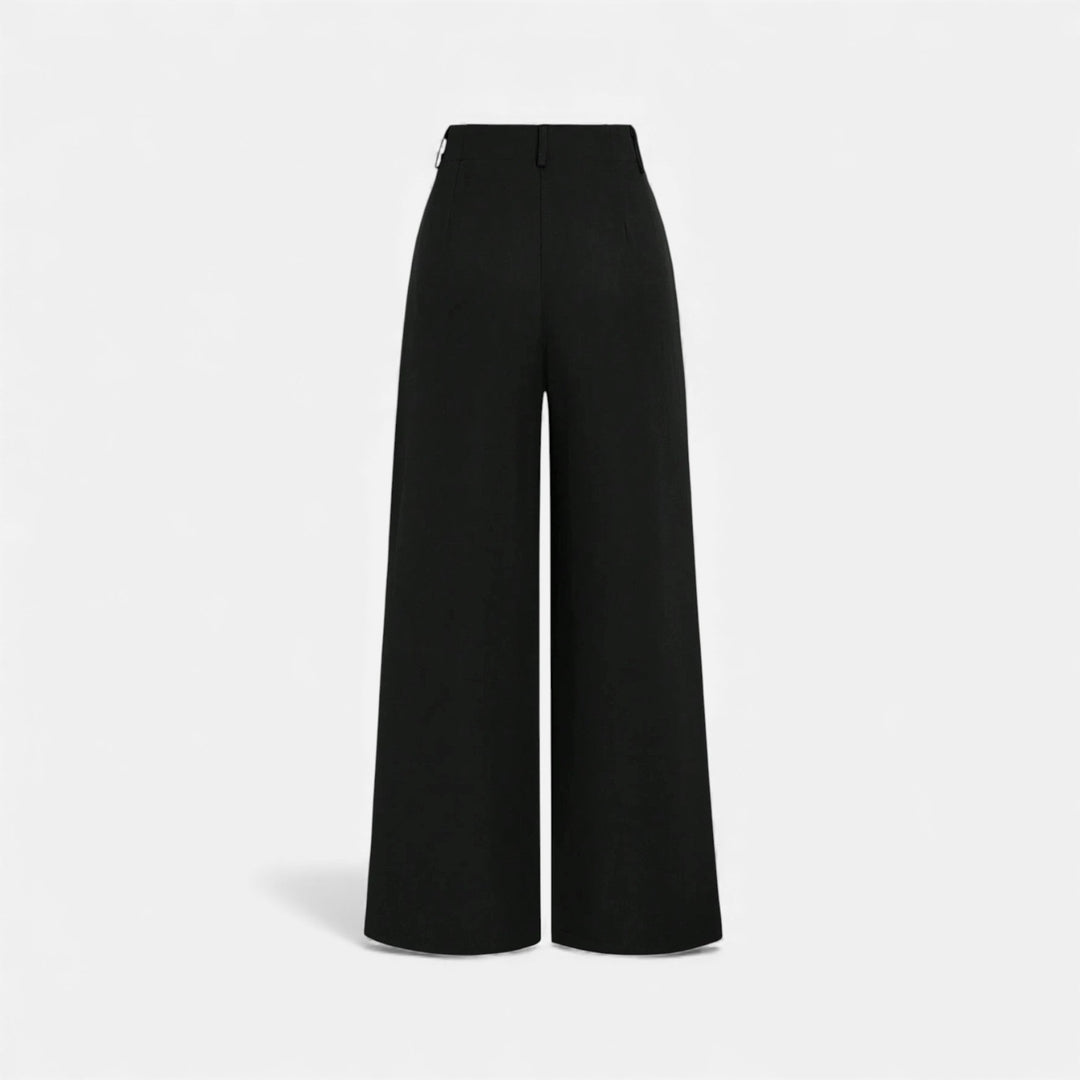 Maison Dresson | Women’s Jacquard Pleated Wide-Leg Trousers