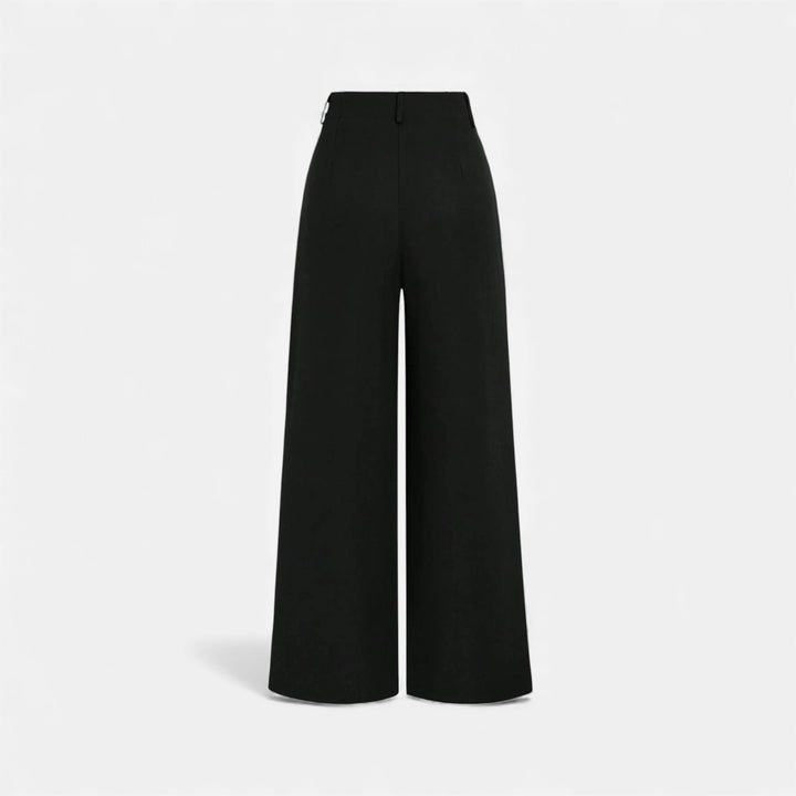 Maison Dresson | Women’s Jacquard Pleated Wide-Leg Trousers