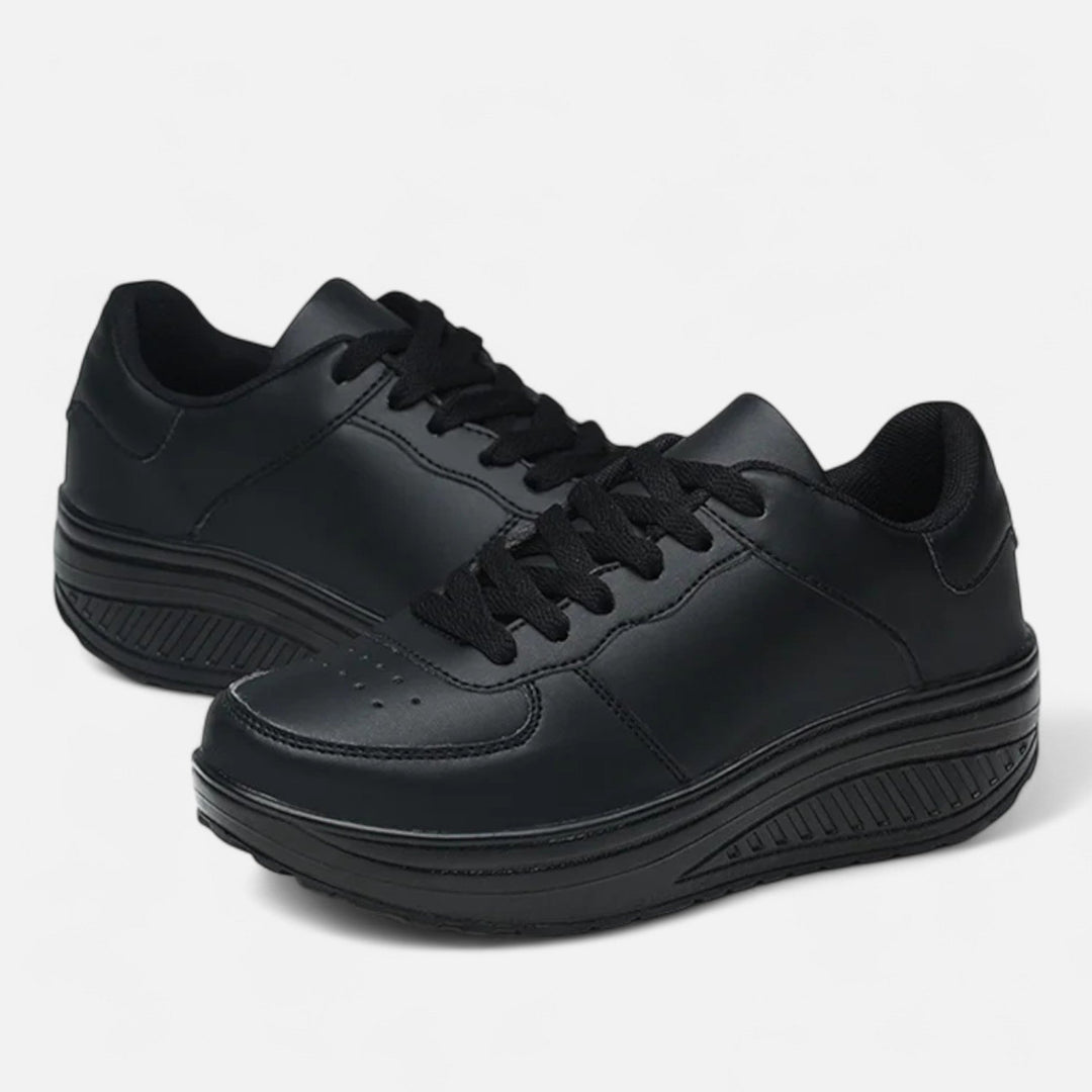 Maison Dresson | Women’s Leather Wedge Sneakers Édition Élégance
