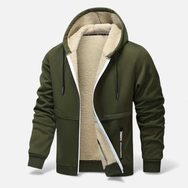 Maison Dresson Men’s Fleece-Lined Winter Hoodie Jacket – Stay Warm and Stylish This Season