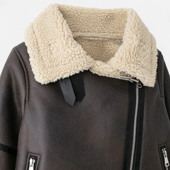 Maison Dresson | Women’s Autumn Belted Leather Jacket