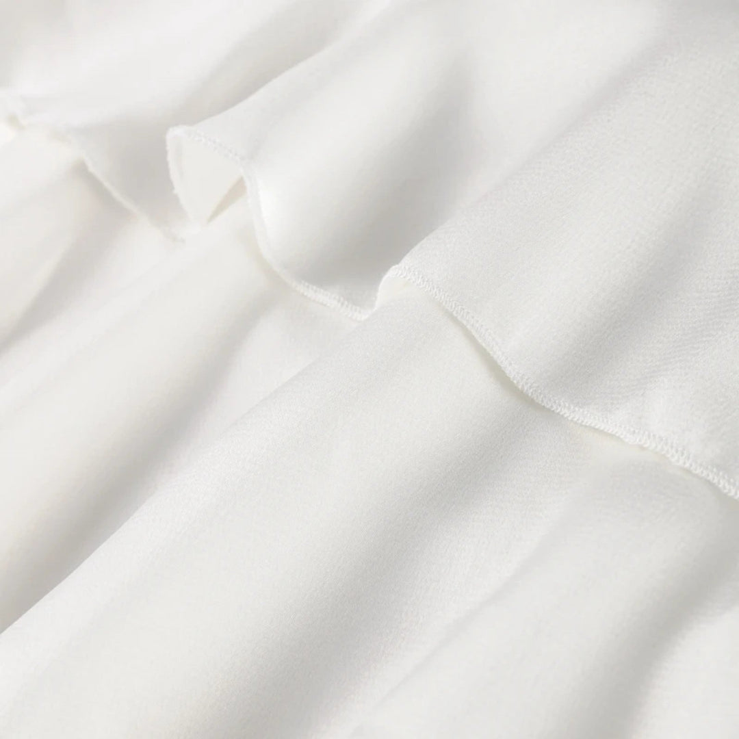 Maison Dresson | Women's Elegant Chiffon Ruffled Blouse