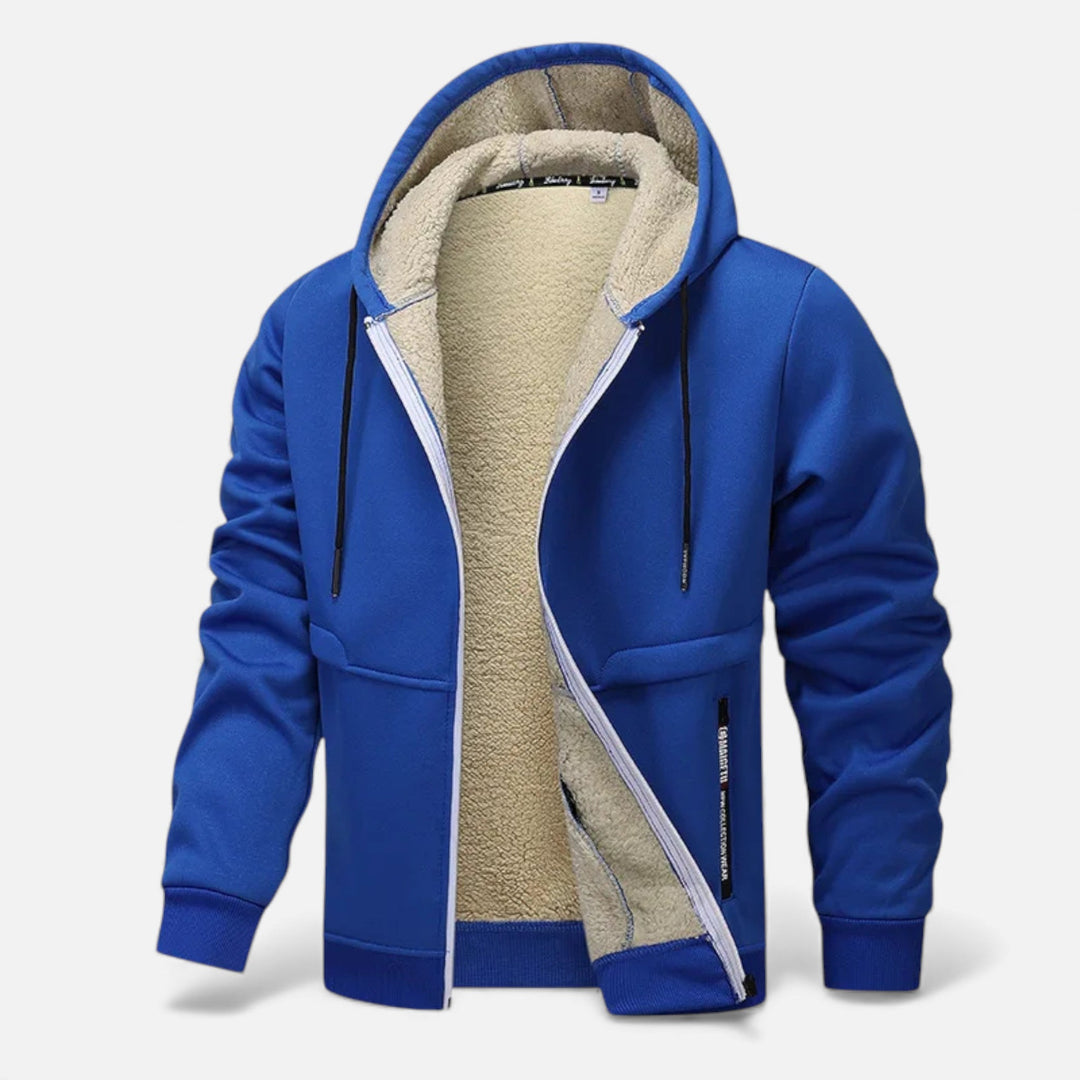 Maison Dresson Men’s Fleece-Lined Winter Hoodie Jacket – Stay Warm and Stylish This Season