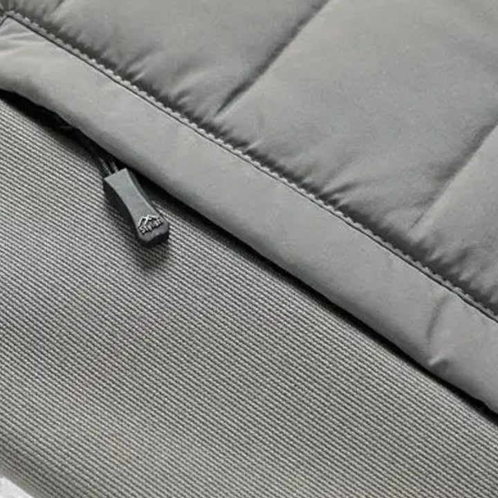 Maison Dresson Men's Quilted Down Jacket with Stand-Up Collar – Cozy Warmth, Modern Fit