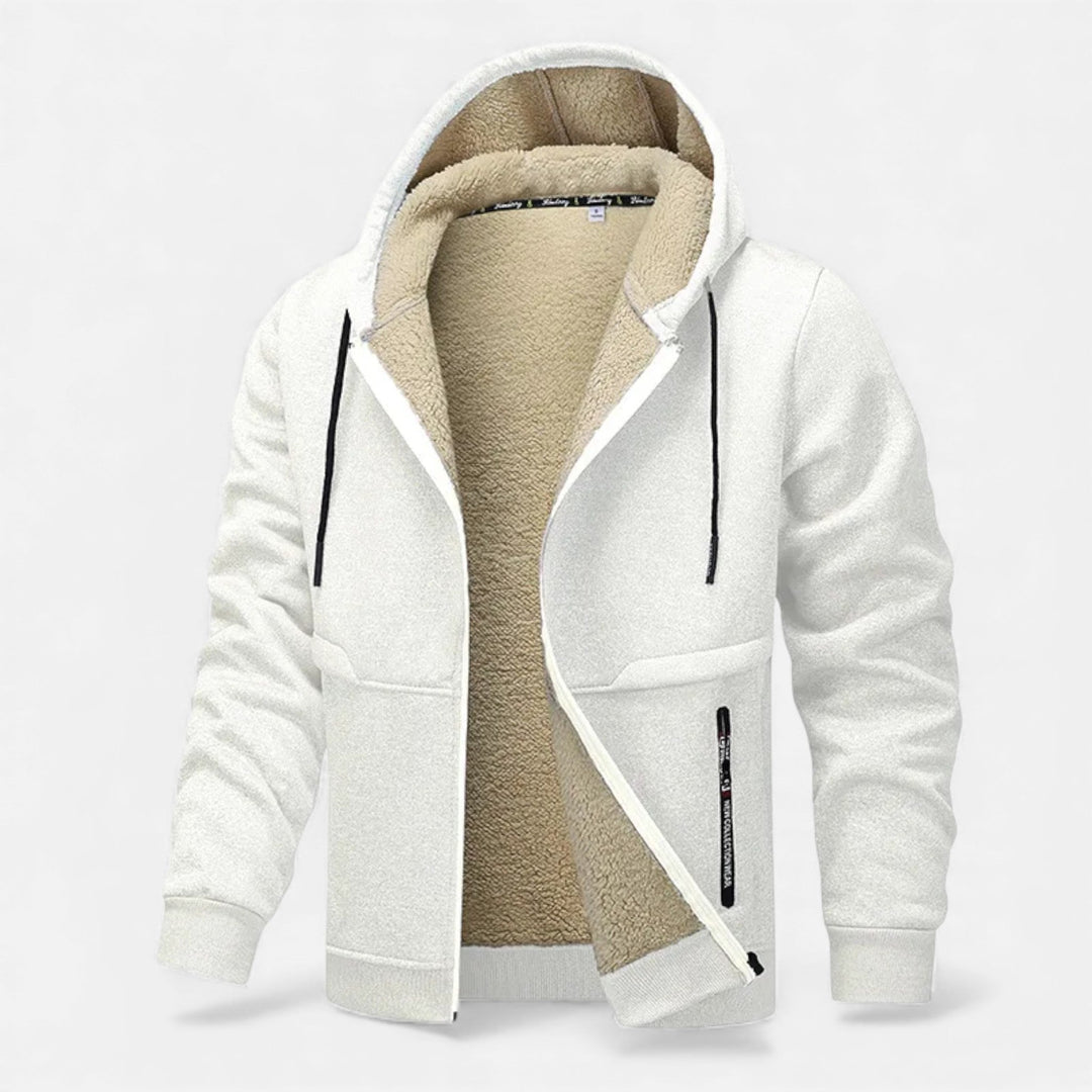 Maison Dresson Men’s Fleece-Lined Winter Hoodie Jacket – Stay Warm and Stylish This Season