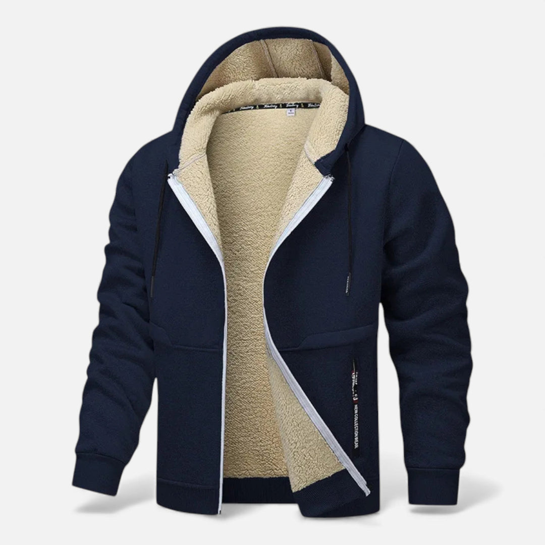Maison Dresson Men’s Fleece-Lined Winter Hoodie Jacket – Stay Warm and Stylish This Season