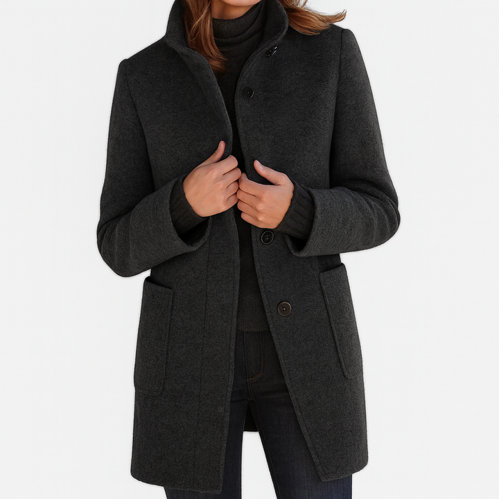 Janine | Women's High Collar Coat
