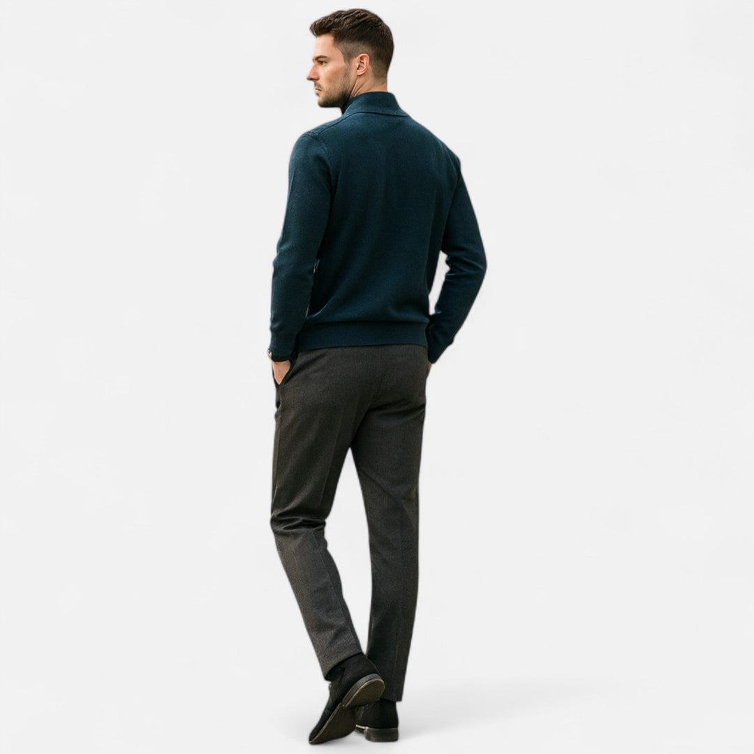 Maison Dresson | Men’s Merino Wool Half-Zip Sweater