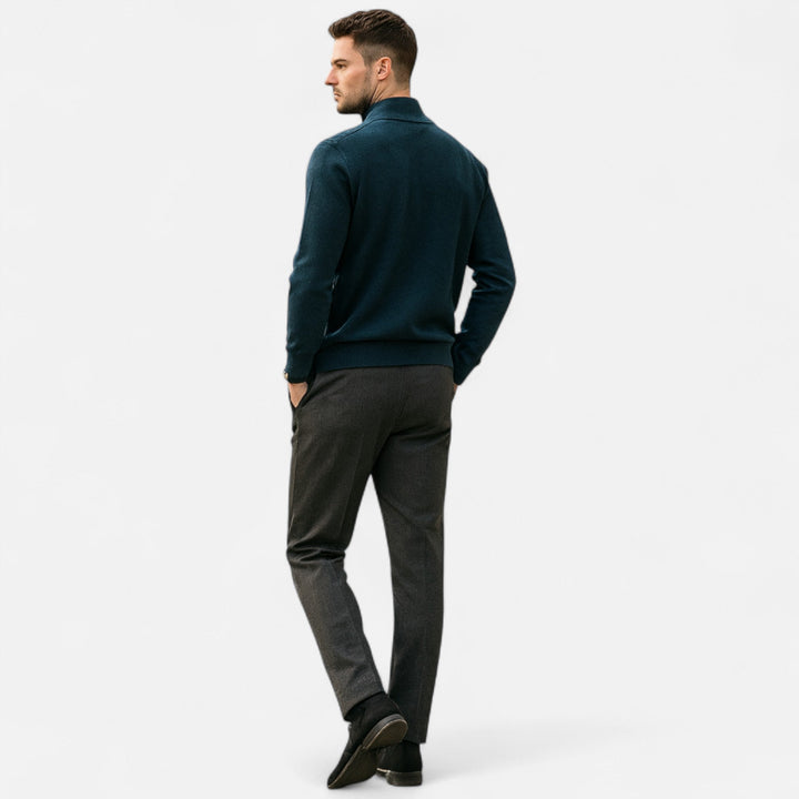 Maison Dresson | Men’s Merino Wool Half-Zip Sweater