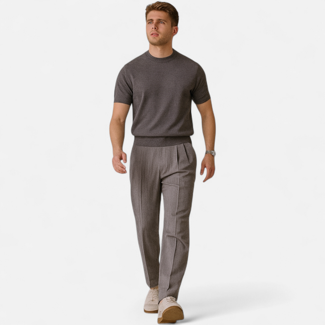Maison Dresson | Men’s Slim-Fit Knitted T-Shirt