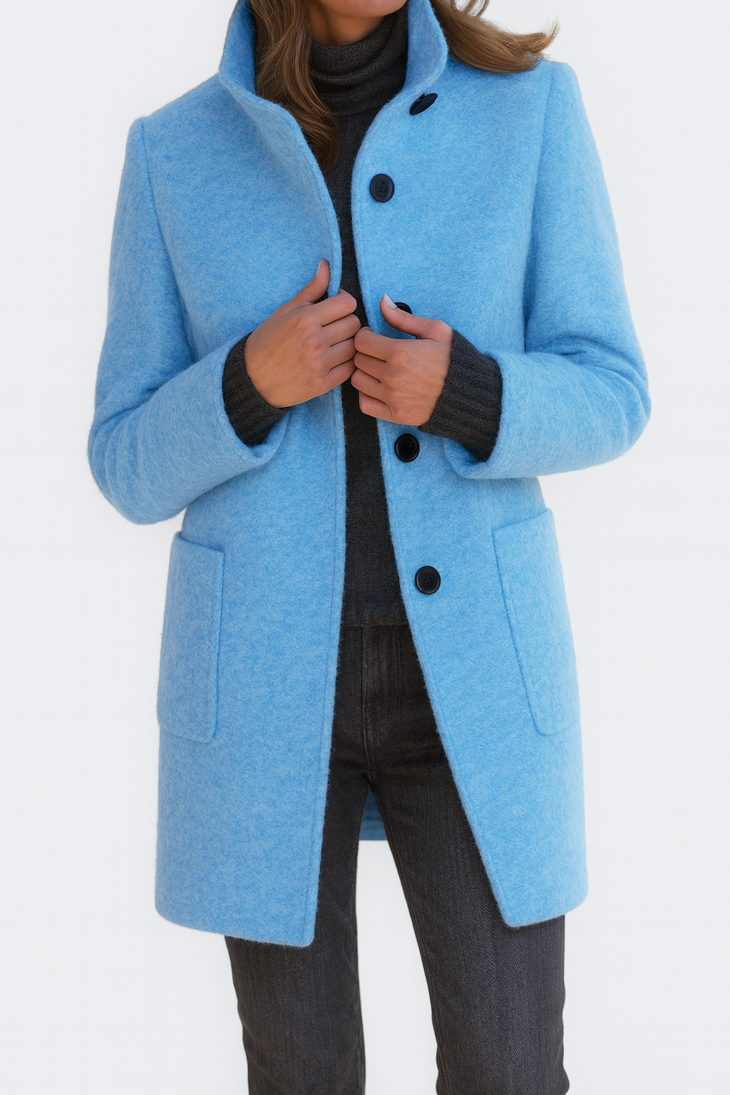 Janine | Women's High Collar Coat