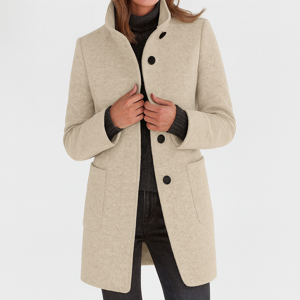 Janine | Women's High Collar Coat