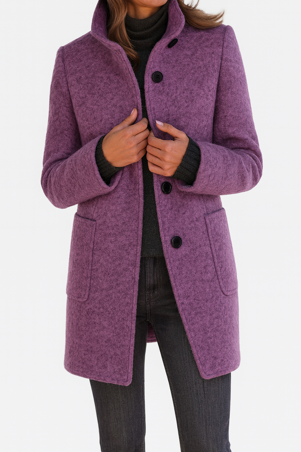 Janine | Women's High Collar Coat