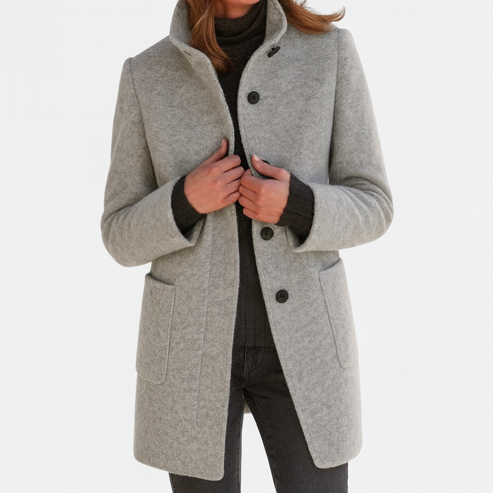 Janine | Women's High Collar Coat