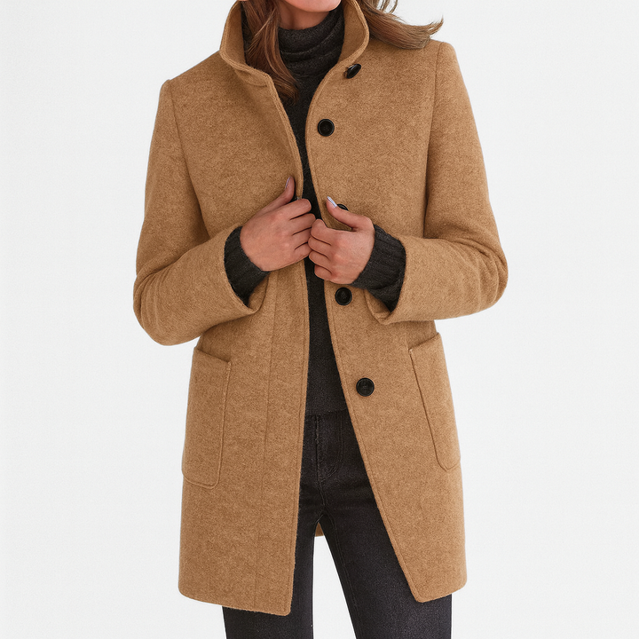 Janine | Women's High Collar Coat