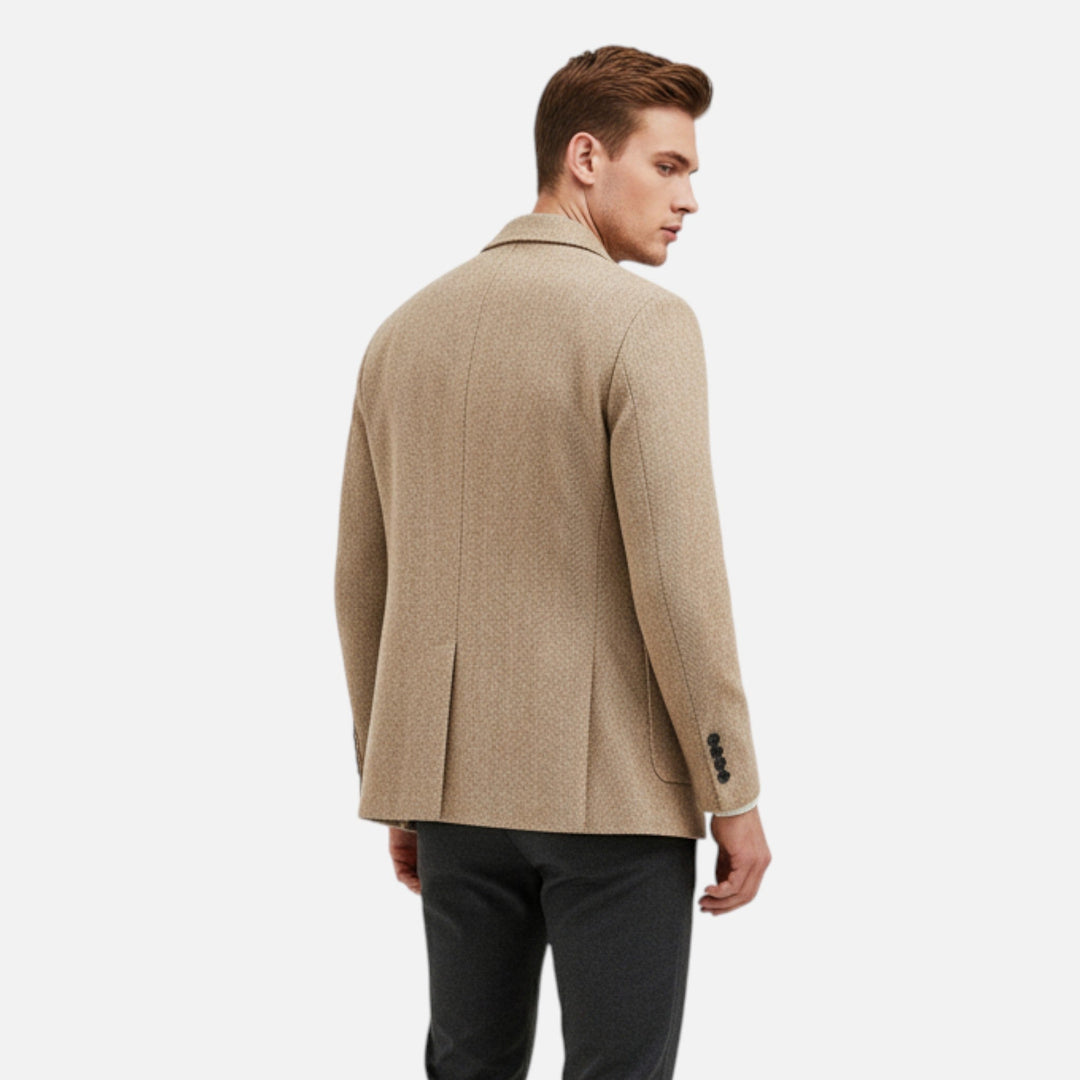 Maison Dresson Men's Wool-Blend Jacket – Sleek Business Lapel, Timeless Elegance