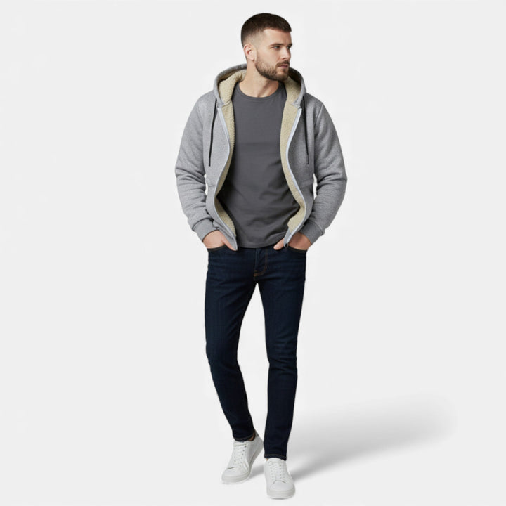 Maison Dresson Men’s Fleece-Lined Winter Hoodie Jacket – Stay Warm and Stylish This Season