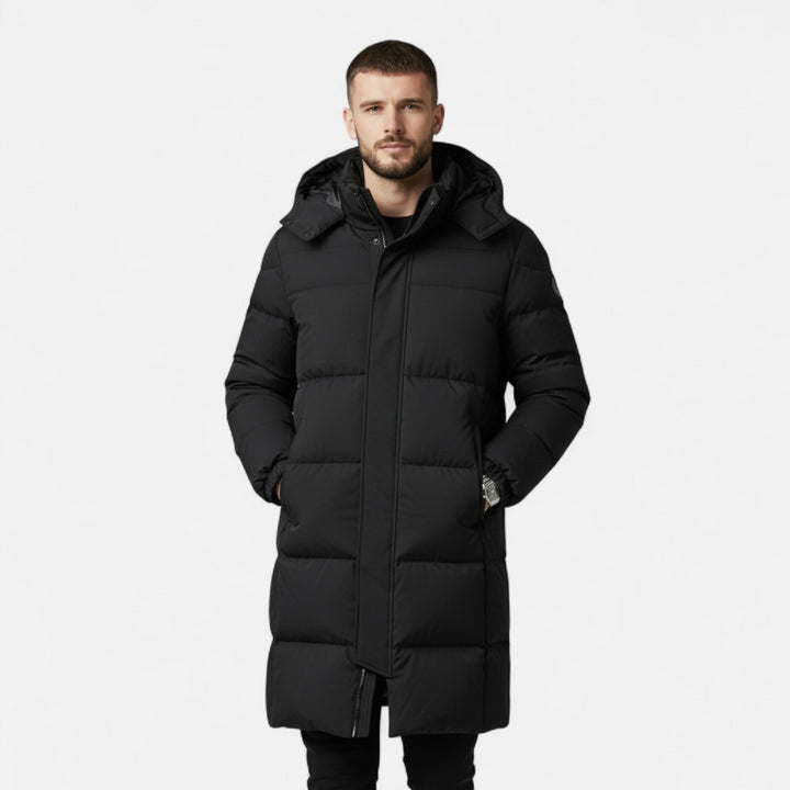 James | Unisex Long Cotton Puffer Jacket