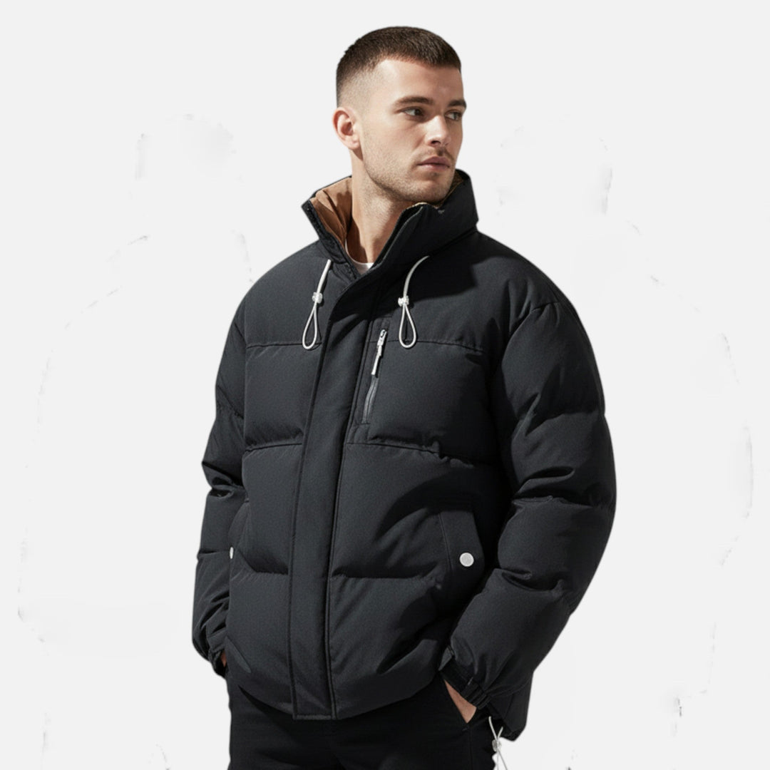 Maison Dresson Men's Oversized Windproof Jacket with Stand-Up Collar