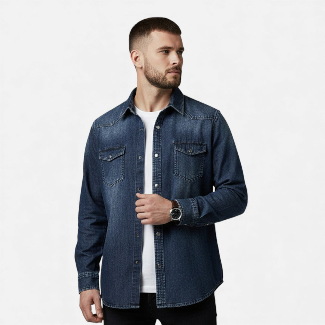 Maison Dresson| Men’s Loose-Fit Denim Shirt for Autumn/Winter